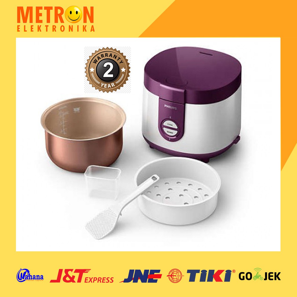 PHILIPS HD 3116/30 / PENANAK NASI 1 LITER UNGU / RICE COOKER 1 LITRE LT PURPLE / MAGIC COM / HD3116