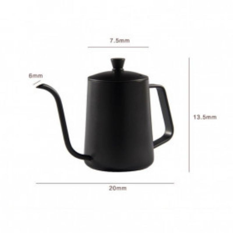 Teko kopi leher angsa V60 600 ml / 350 ml  / pour over coffee kettle gooseneck ketel barista