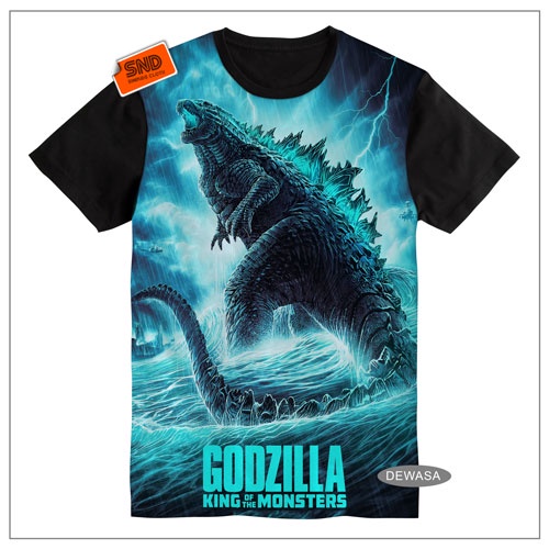 Kaos Anime Godzilla Vs Kong Baju Dewasa 07 SBL - Pakaian Anime Godzilla Vs Kong
