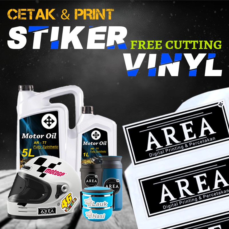 

Stiker Label Kemasan Vinyl/Stiker Outdoor (Luar Ruangan)/Sticker Vinyl