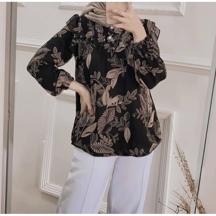 HEVEA BLOUSE//BLOUSE SMOKE RAYON