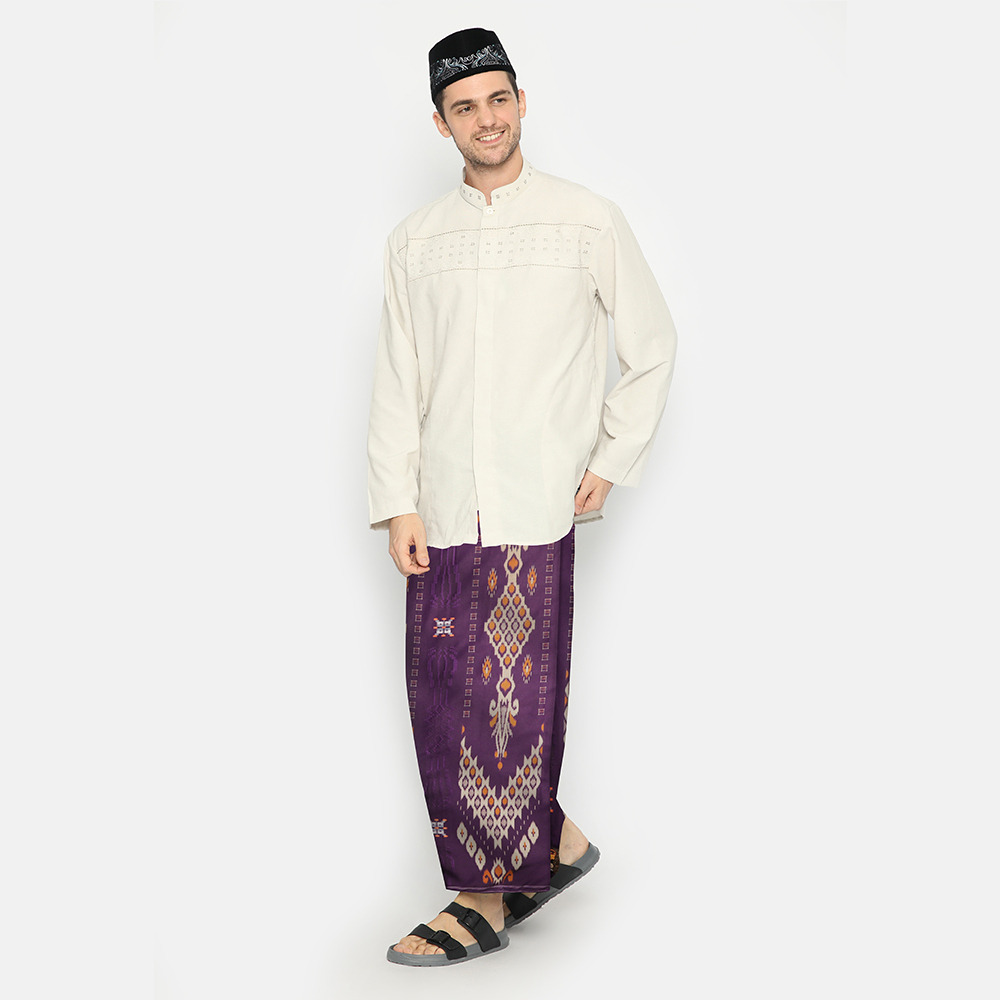 Sarung ATLAS Special Rayon Songket Kembang Ungu