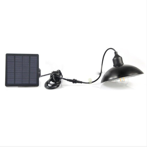 DS-9248 Solar Powered Smart Discharge Hanging Pendant Chandelier Light - Lampu Bohlam Tenaga Surya