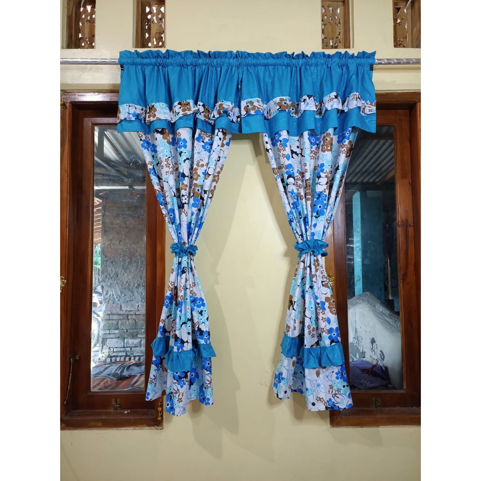 gorden jendela homemade murah ukuran 100x150