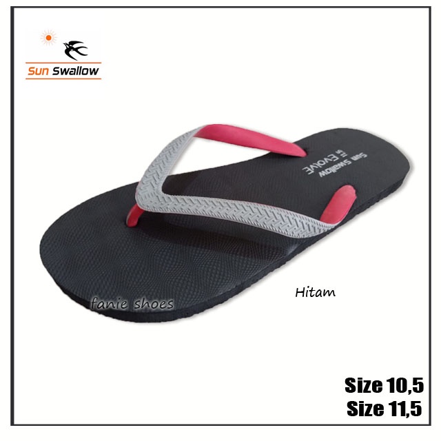 Sun Swallow Evolve 10,5 dan 11,5 / Sandal Jepit Rumah / Sandal Santai / Sandal Karet / Sandal Wudhu