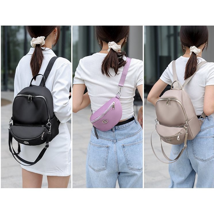 CYS Backpack Wanita Import Berkualitas Tas Ransel Wanita Sekolah Kuliah Kerja Tas Ransel Wanita Real Pict Ransel Wanita Elegant Termurah Backpack Serba Guna T265