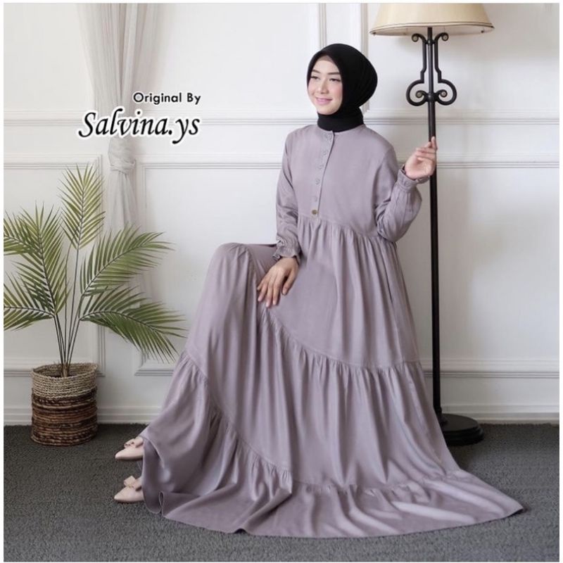 GAMIS DRESS WANITA ATASAN TUNIK  BY SALVINA STD06 GUD 041