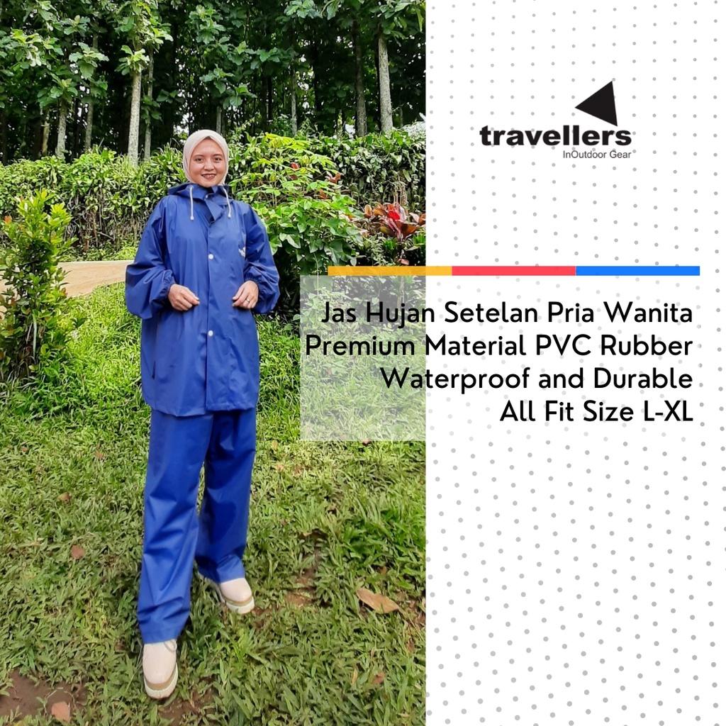 Jas Hujan Travellers / Mantel Hujan / jashujan / jas hujan raincoat / mantel wanita / mantel elmondo / raincoat outdoor / jas hujan masela / mantel...