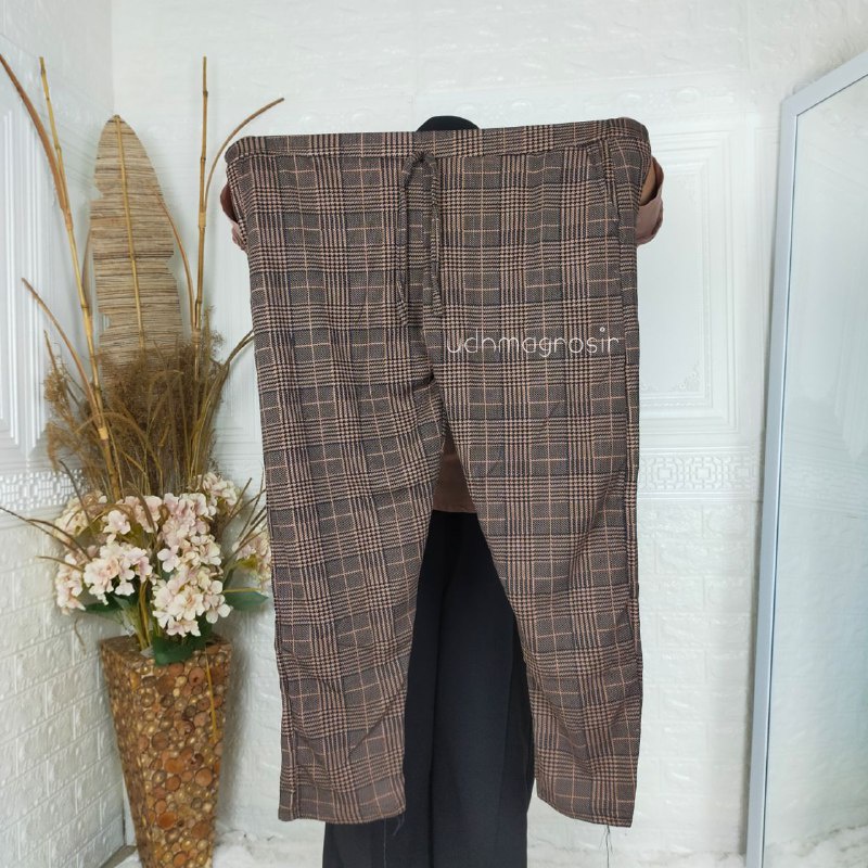 (UDHMA) CELANA DOTTY MOTIF KOTAK SIZE JUMBO/ CELANA TARTAN PANJANG SUPER JUMBO/LUNA KOTAK XL-XXXL