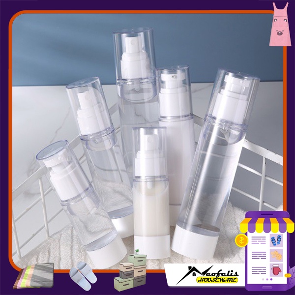 Botol Spray Transparan / Botol Lotion Bahan Plastik 30 / 50 / 100ml - PR0190