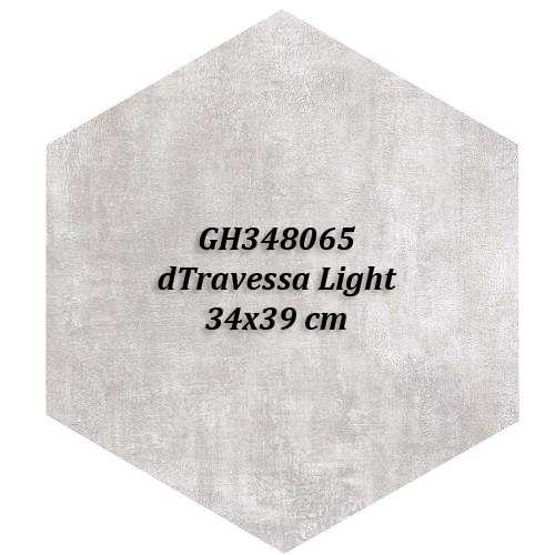 Keramik Hexagonal Roman dTravessa d Travessa Series 34x39 - Light