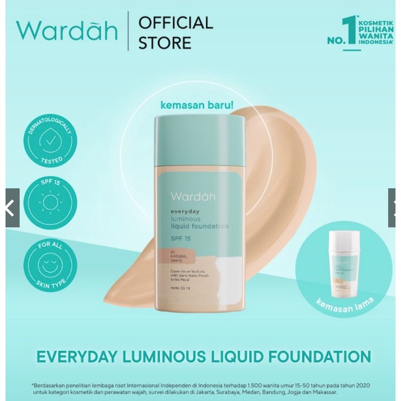 Wardah Luminous Liquid Foundation
