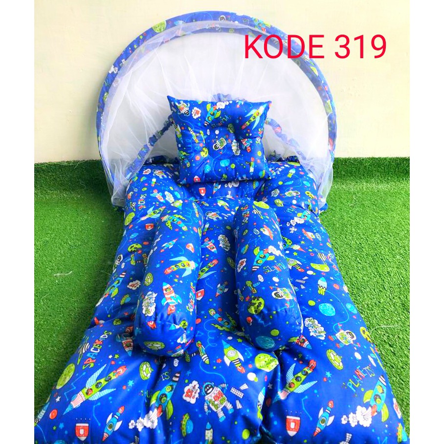 Kasur Bayi Kelambu Lipat Terbaru Lucu New Karakter Baby Cowok | Tempat Tidur Bayi Baru Lahir Karakte