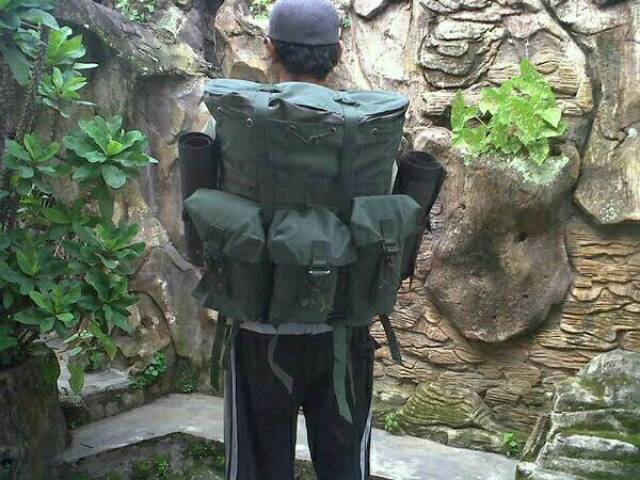 Ransel Korea Jatah TNI - Polisi - Army - Tas Punggung - Perbakin - Tactical - Menwa - Airsoft