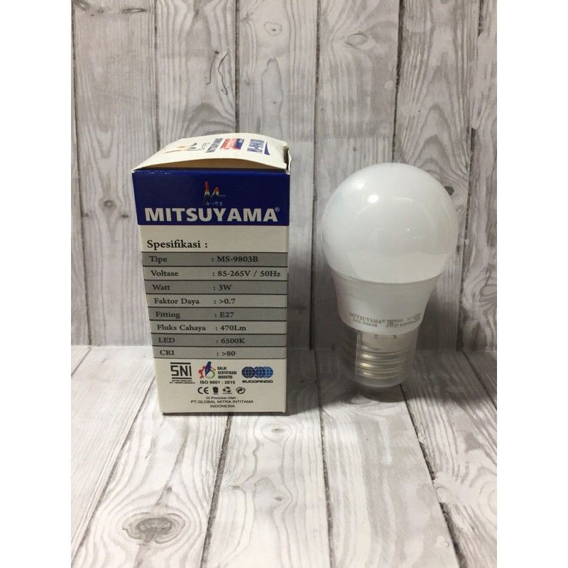 Lampu Bohlam LED 3 Watt MS-9803B MITSUYAMA