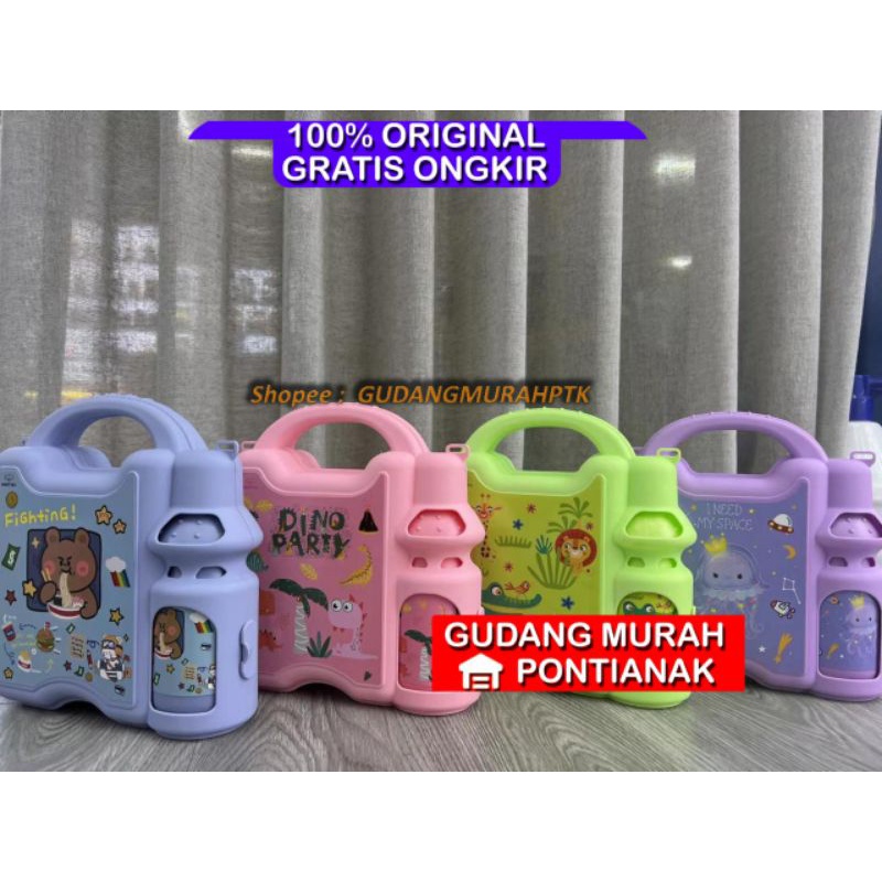 Lunchbox anak koper / Lunch box anak koper keluarga /kotak bekal anak set