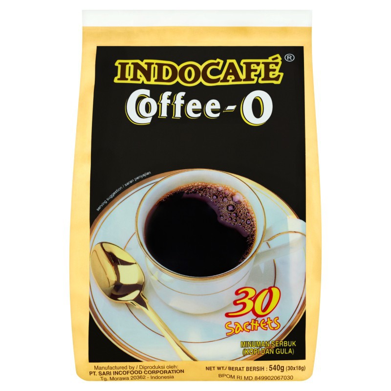 

INDOCAFE COFFE O 30 SACHET KOPI HITAM TERBUAT DARI BIJI KOPI