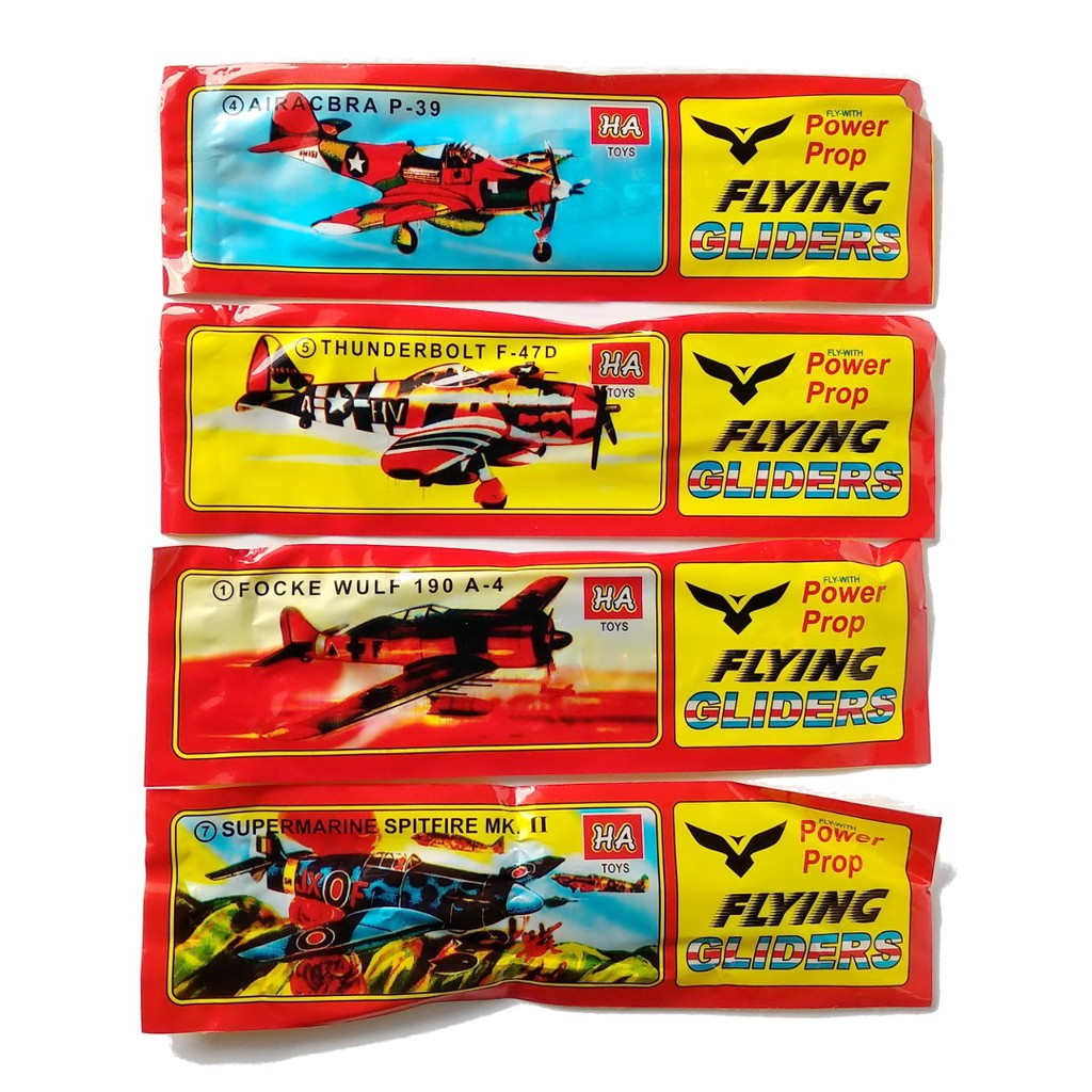 6pcs Pesawat busa gabus kecil Flying Glider mainan Indonesia 90an jadul