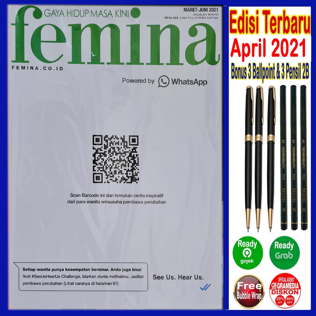 Majalah Femina Terbaru - Original & Segel