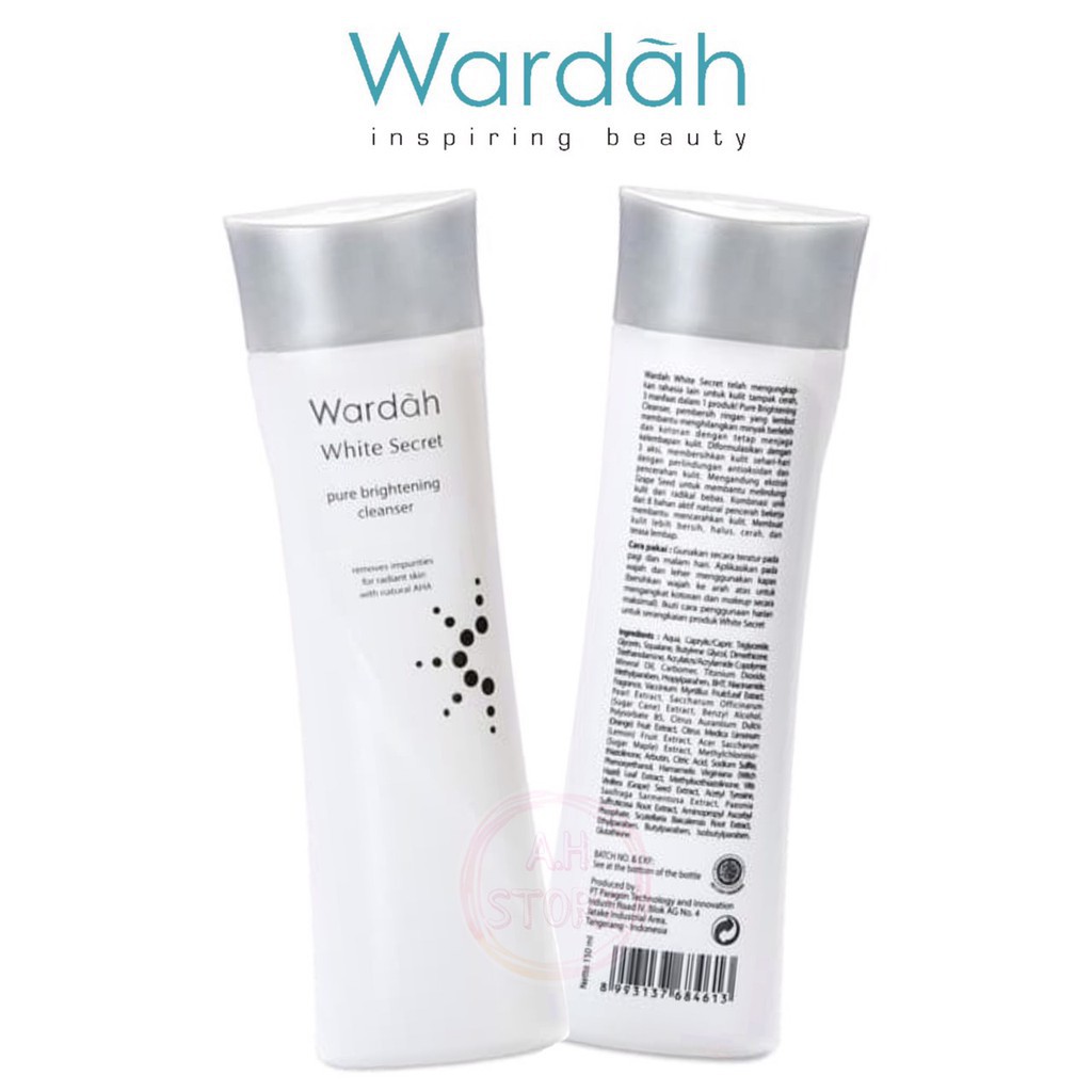 Wardah Crystal Secret Melting Milk Cleanser | Wardah White Secret Pure Brightening Cleanser