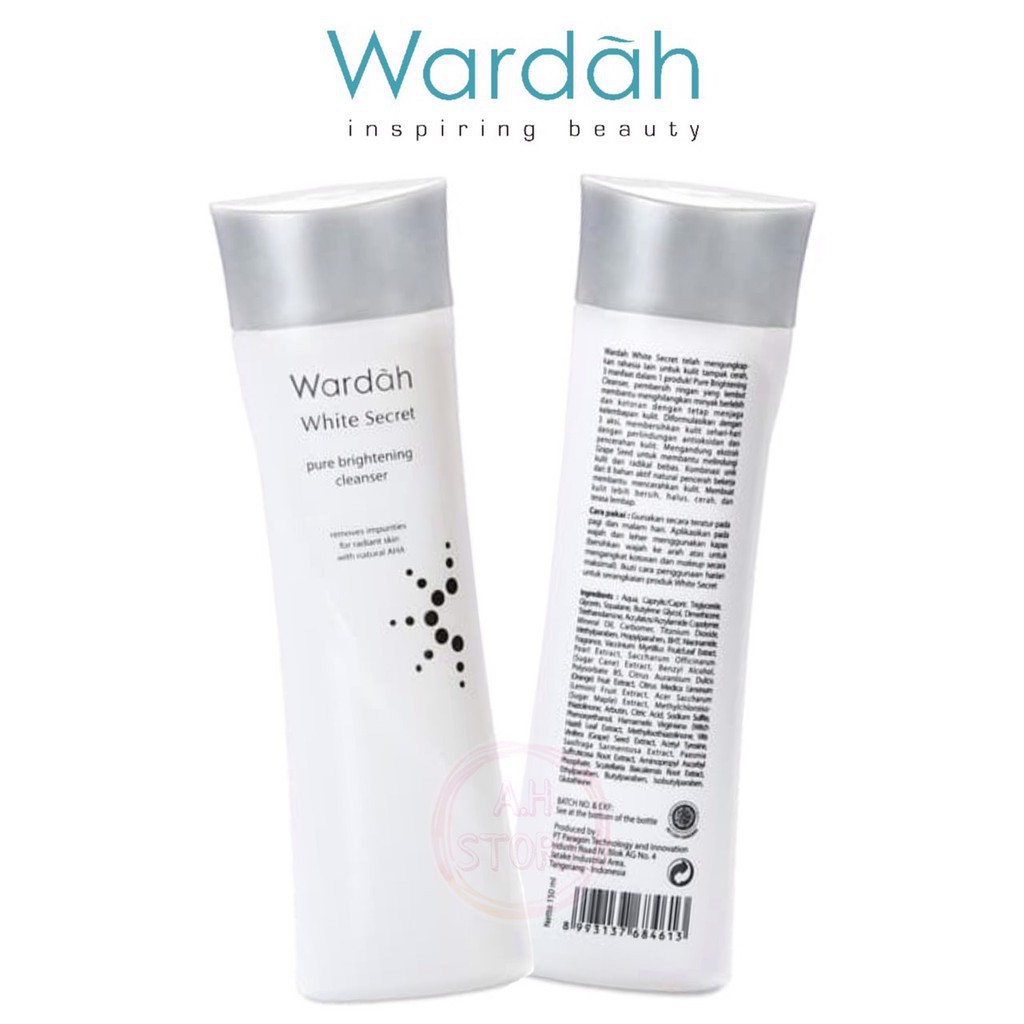 Bisa Cod Wardah White Secret Pure Brightening Cleanser Indonesia