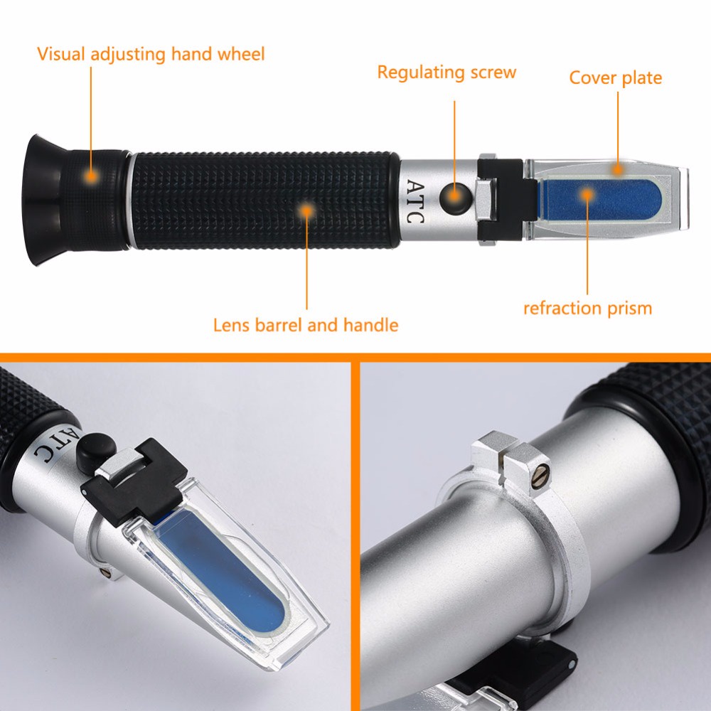 Refractometer 0-100‰ Salinity Meter Budidaya Laut Refractometer  - B190032