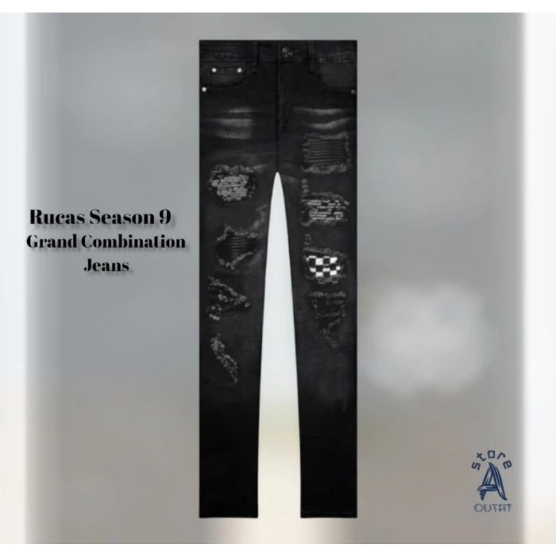 RUCAS SEASON 9 GRAND COMBINATION BLACK JEANS