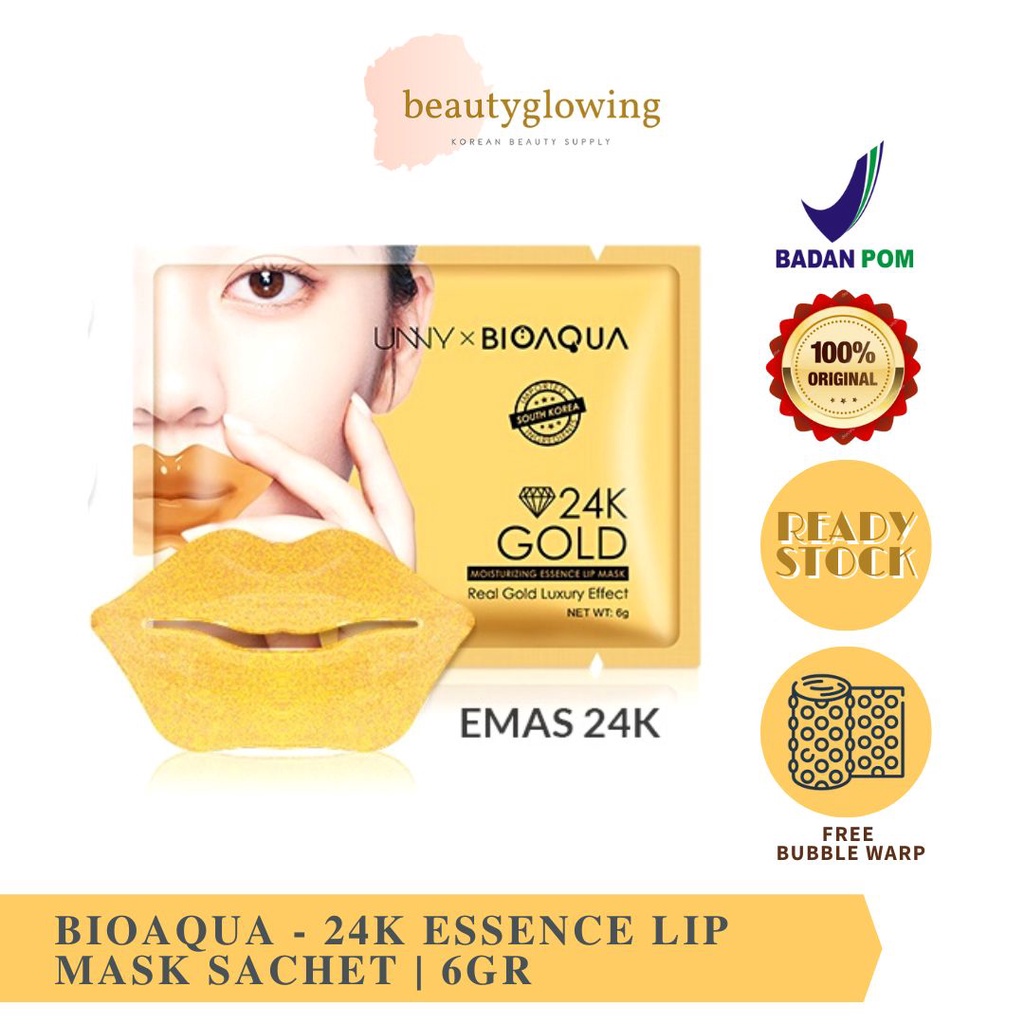 BIOAQUA 24K  Essence Lip Mask 6g SACHET