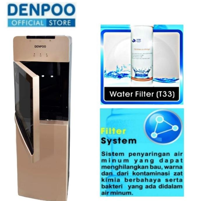 Dispenser Denpoo Ddb-59 Aquazone Filter Ddb 59 Galon Bawah Ddb59 7M1Mqtbnob