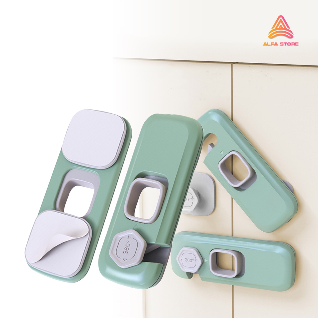 Kunci Laci Pengaman Anak Safety Lock Kulkas Lemari