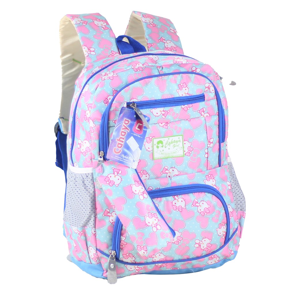 Tas Gendong Anak Perempuan Hello Kitty Free Tempat Pensil Ransel SD SMP Cewek Cantik Fashionable Trendy Imut