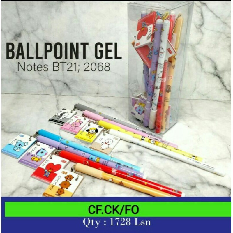 

pen gantungan memo bts harga per 12pcs