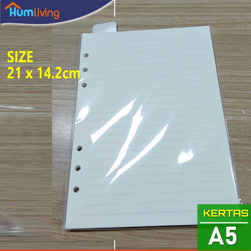 

Isi Kertas Binder Ukuran Kertas A5 Desain Garis Line 45 Lembar Murah