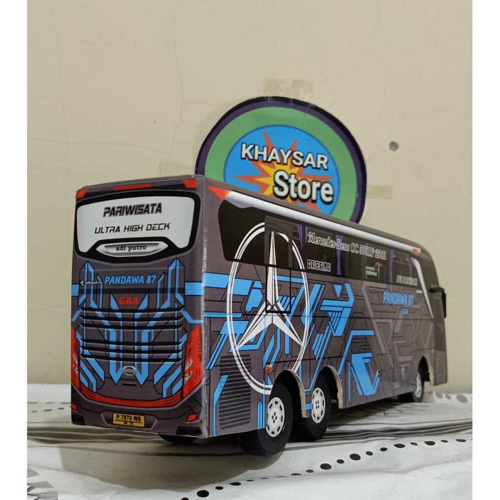 miniatur bus bis double deker pandawa 87 UHD