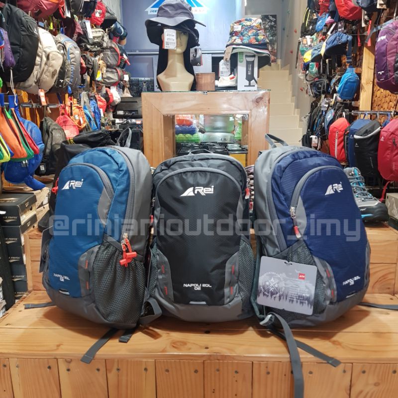 DAYPACK NAPOLI 20L 02 AREI OUTDOORGEAR ORIGINAL TAS RANSEL SEKOLAH REI NAPOLI 02 REI BACKPACK HIKING