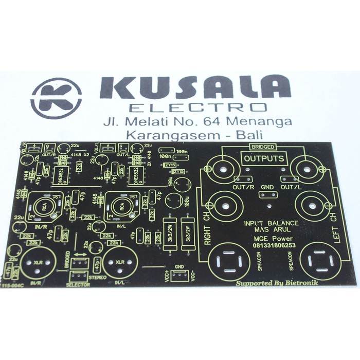 PCB Input Balance + Output Speacon