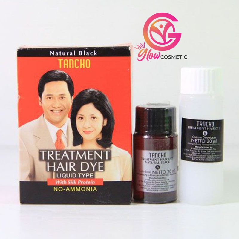 TANCHO TREATMENT HAIR DYE LIQUID TYPE WITH SILK PROTEIN NO AMMONIA 40 ML