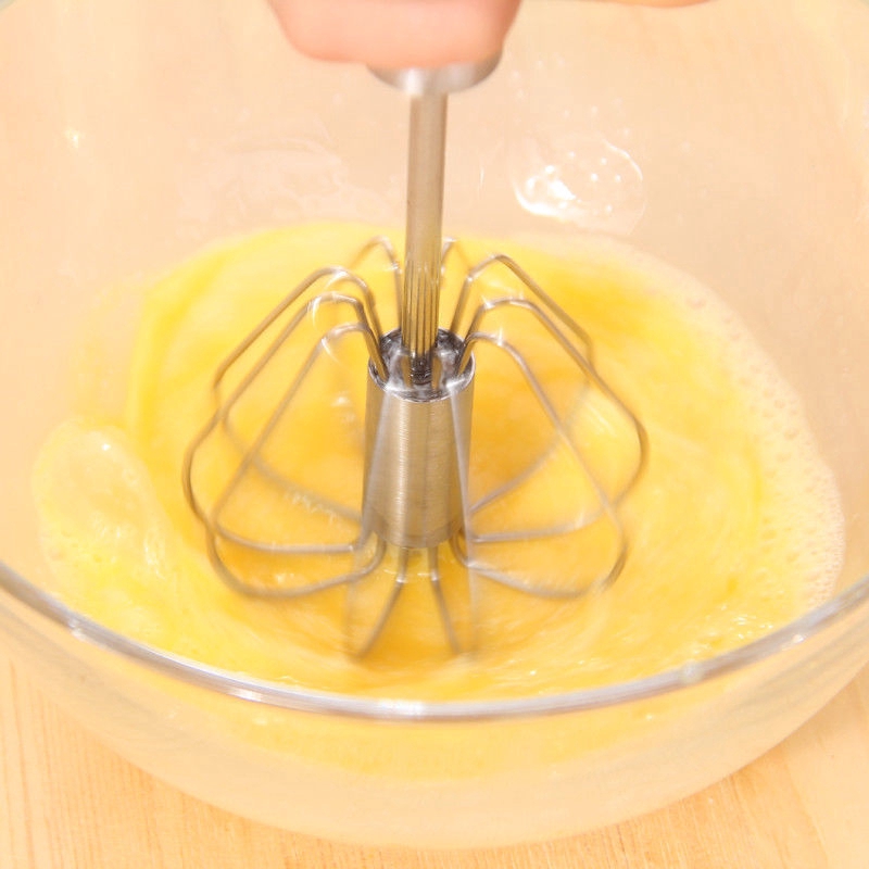 Alat Pengocok Telur/Krim/Kue Manual Semi Otomatis Bahan Stainless Steel Untuk Dapur