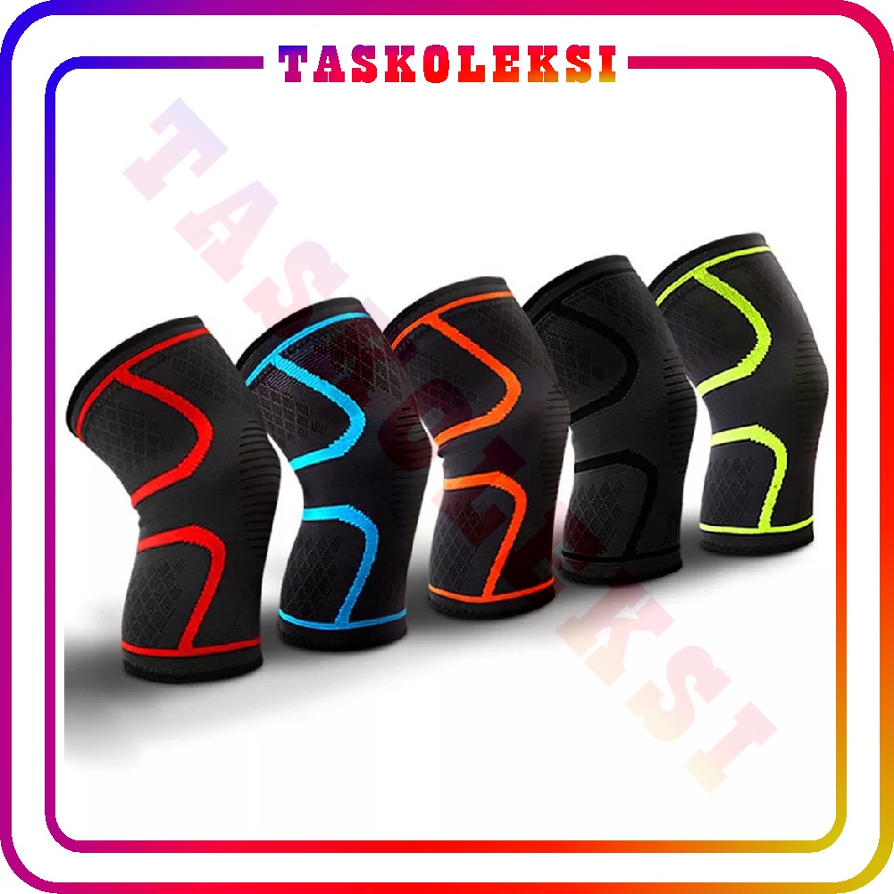 ☛TK☚ R551 Deker Lutut Olahraga Kneepad Elastis Nylon Sport Compression Knee Pad Support Brace