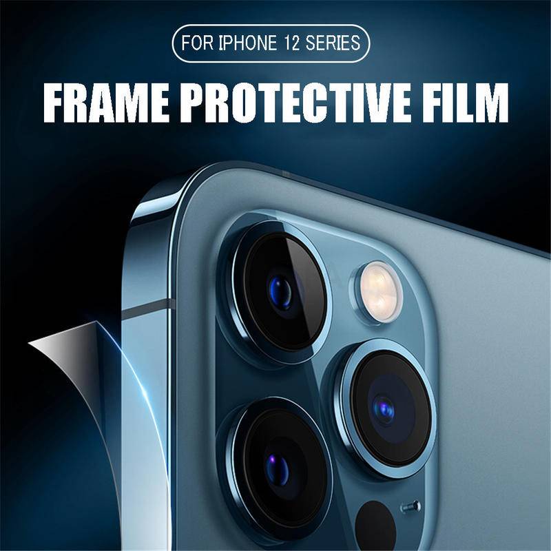 1pcs Carbon Fiber Sticker Clear Matte Phone Side Film For iPhone 13 Pro Max Frame Protective Border Hydrogel Film For iPhone 13 mini