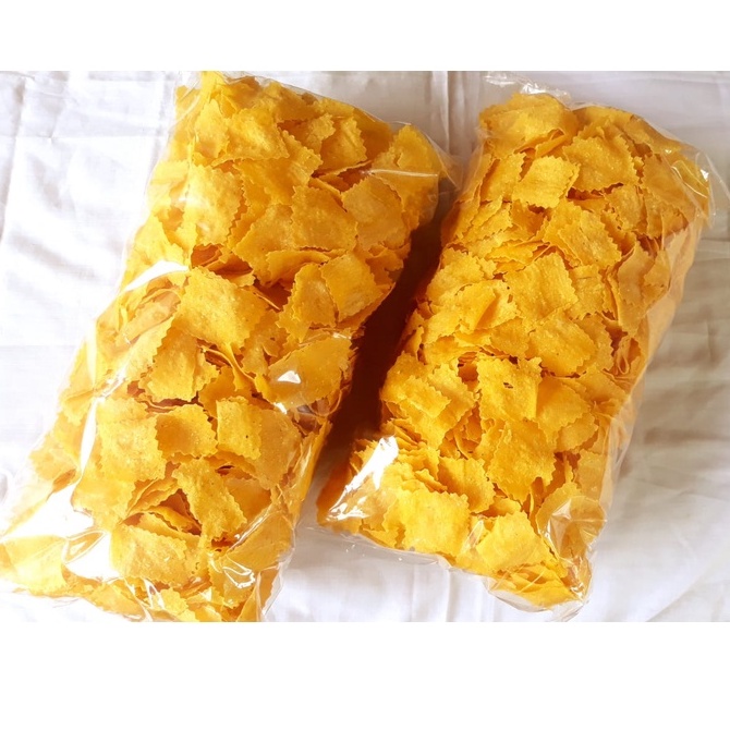 

Keripik Jagung Tortila Chips Mentah, Lebar Tipis Persegi Rasa Original