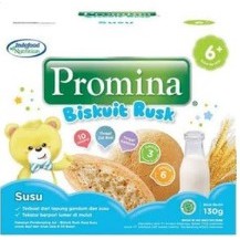 Promina Biskuit Rusk Makanan Selingan Bayi Untuk 6 Tahun Keatas  130 Gram