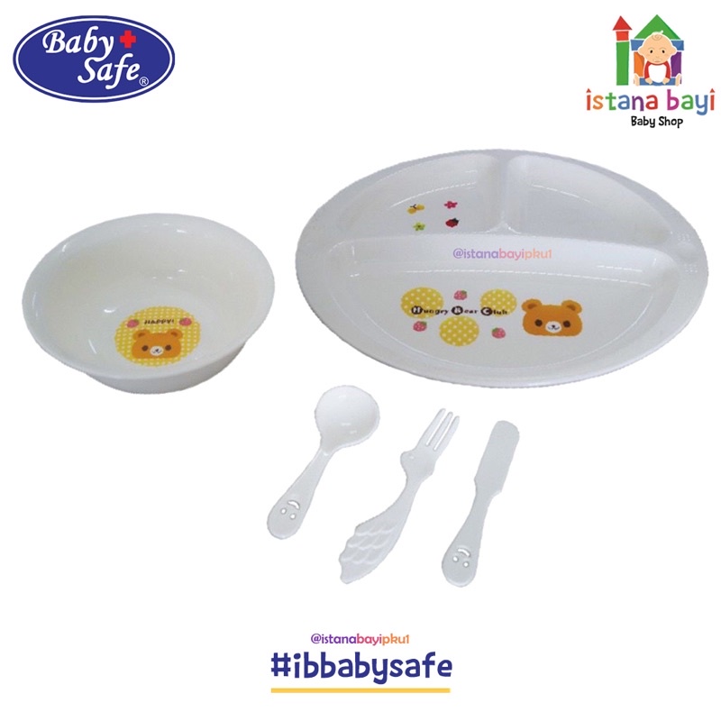 Baby Safe FS602 Feeding Set 6pcs - Peralatan Makan Mpasi