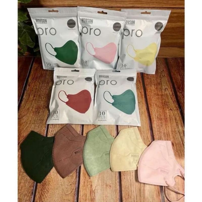 MASKER KN95 MOUSON PRO 5PLY ISI 10PCS (MIRIP POKANA KN95 PRO MASK)