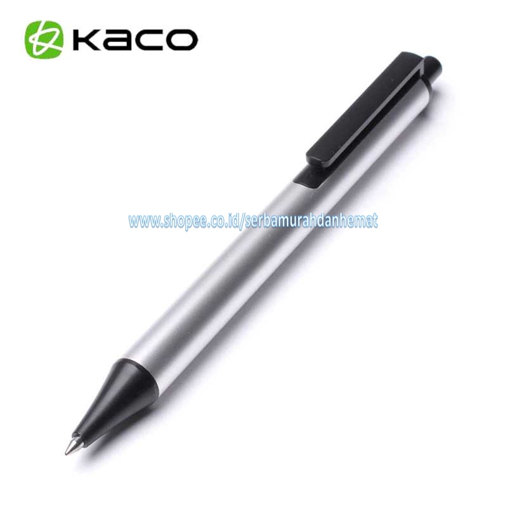 Pena Gel Stainless 0.5mm 1 PCS KACO TUBE Tinta Hitam