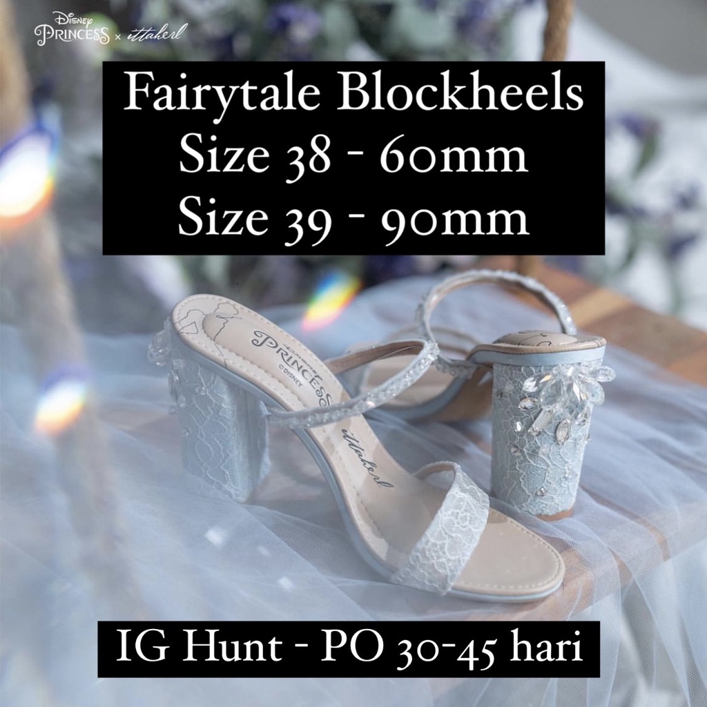 Ittaherl Cinderella Vol 2 Fairytale Blockheels Size 38 60mm