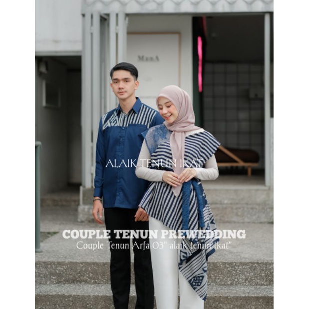 (READY STOCK) COUPLE BAJU TENUN ARFA 03 - KEMEJA TENUN - DRESS TENUN