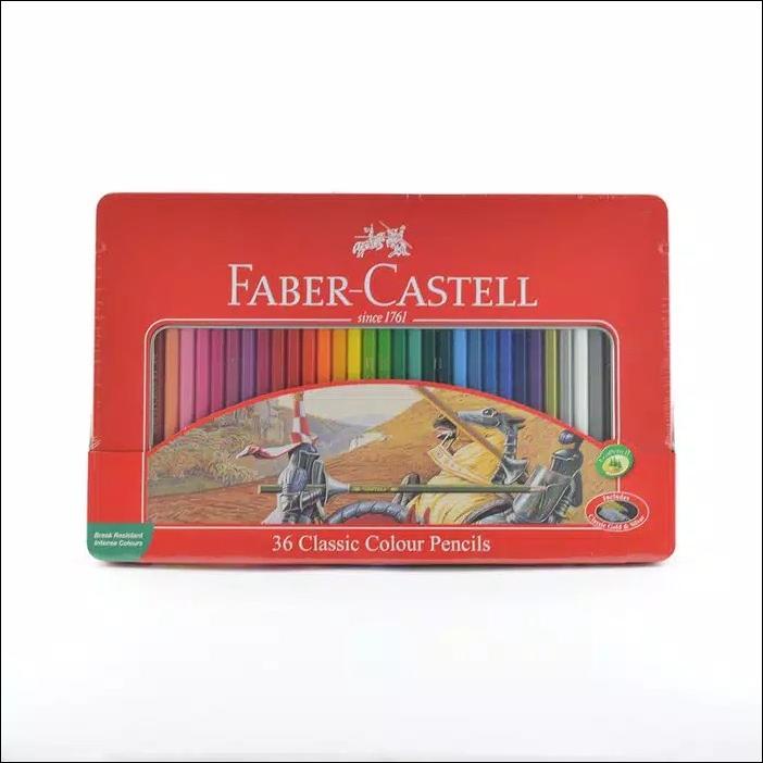 

Pensil Warna Faber Castell 36 Classic Kemasan Kaleng (Tin Case)