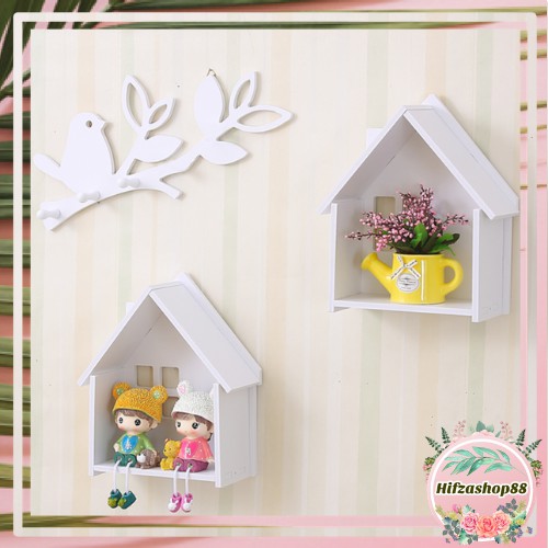 Rak Dinding Gantung Hiasan Dinding Tempel Dekorasi SERBAGUNA Tempat Boneka Model Jendela Rumah