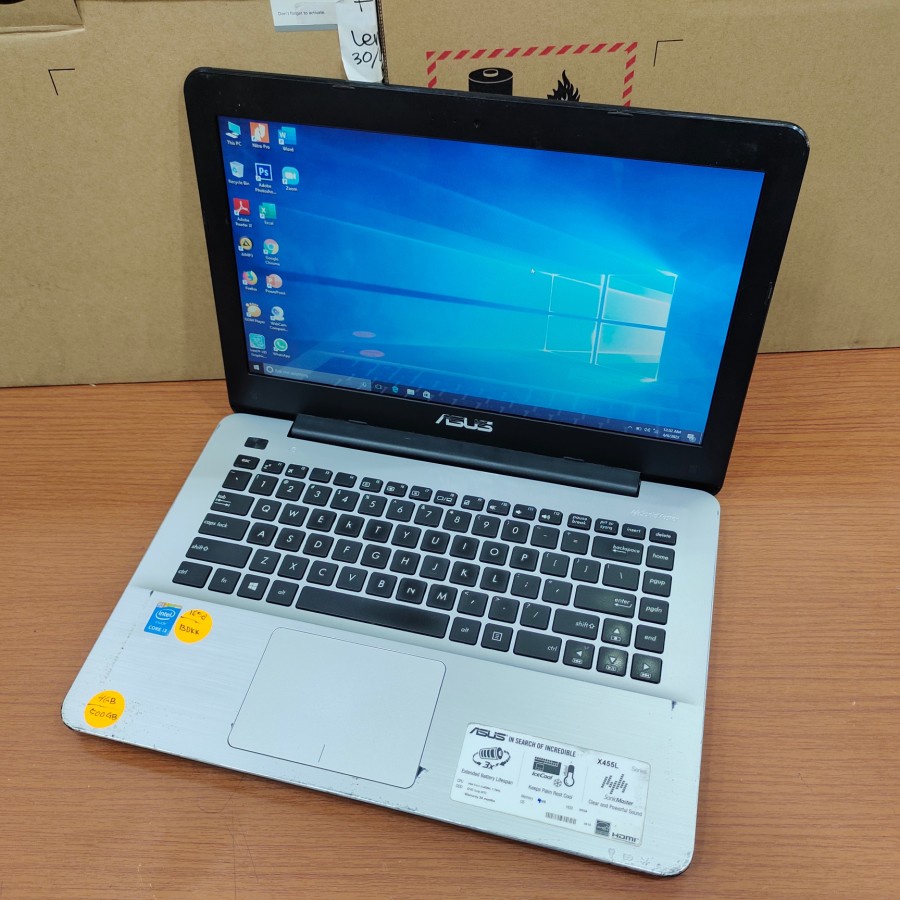 LAPTOP ASUS X455L CORE I3 RAM 4GB HDD 500GB WINDOWS 10 TERBARU